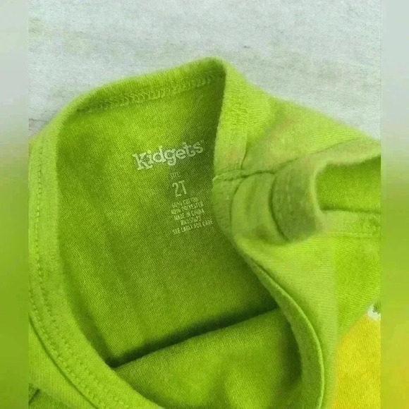 Kidgets Girls Toddler Hello Sunshine Rainbow Graphics Tank Top Size 2T Green - Picture 3 of 4